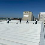 新潟市江南区　K社様　屋根　遮熱塗装　中塗り1